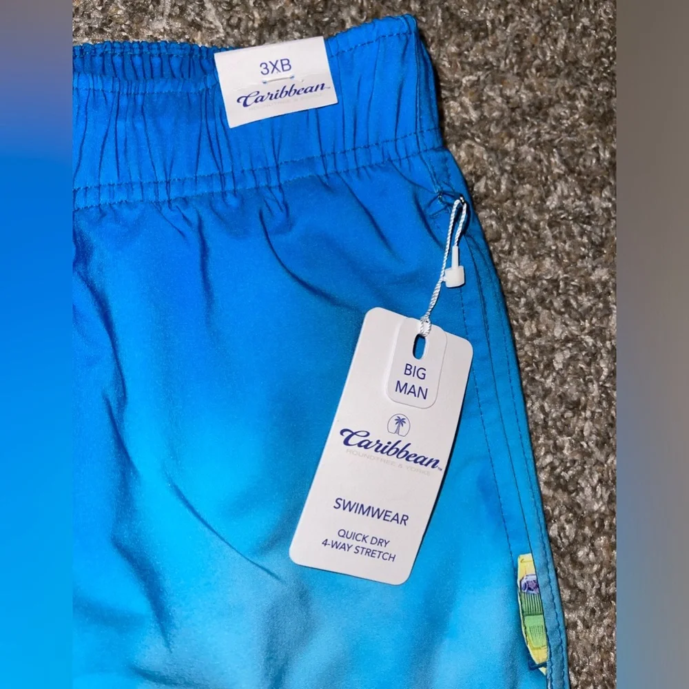 Caribbean Swim Trunks Men’s Size 3XB‎ Bundle Of 2 NWT